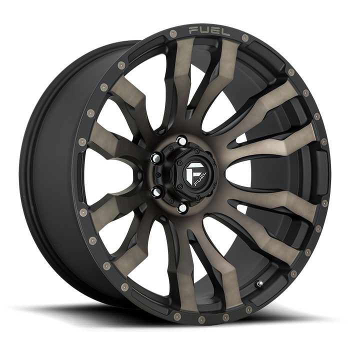 Fuel 1PC D674 BLITZ 17x9 -12 8x170/8x6.7 MATTE BLACK DOUBLE DARK TINT