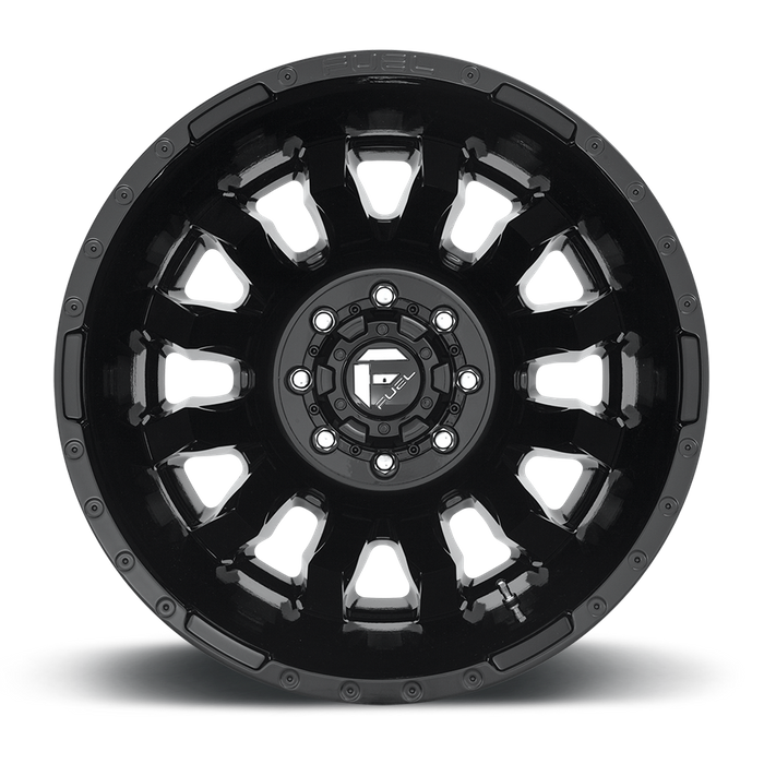 Fuel 1PC D675 BLITZ 20x8.25 -246 8x165.1/8x6.5 GLOSS BLACK