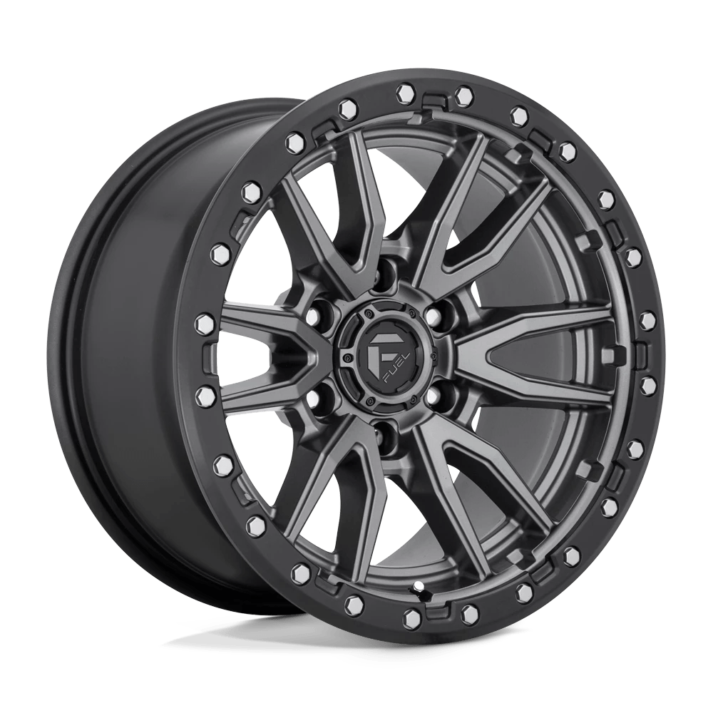 Fuel 1PC D680 REBEL 20X10 -18 5X127 MATTE GUN METAL BLACK BEAD RING