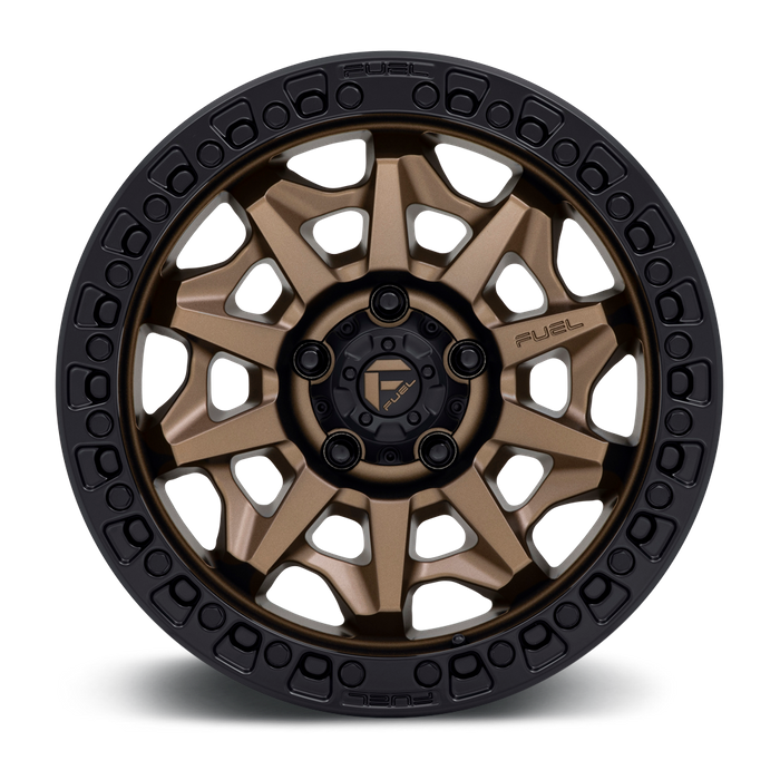 Fuel 1PC D696 COVERT 17x9 1 6x139.7/6x5.5 MATTE BRONZE BLACK BEAD RING