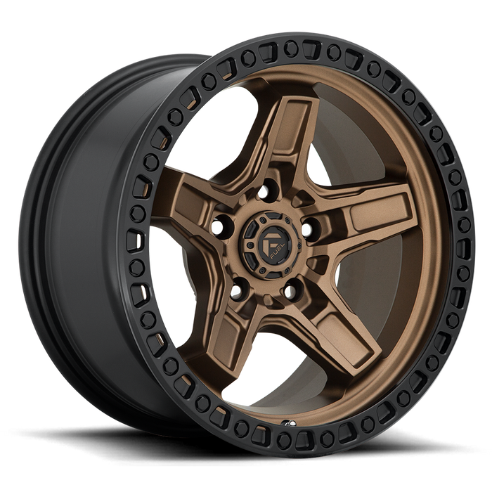 Fuel 1PC D699 KICKER 17x9 1 5x127/5x5.0 MATTE BRONZE BLACK BEAD RING