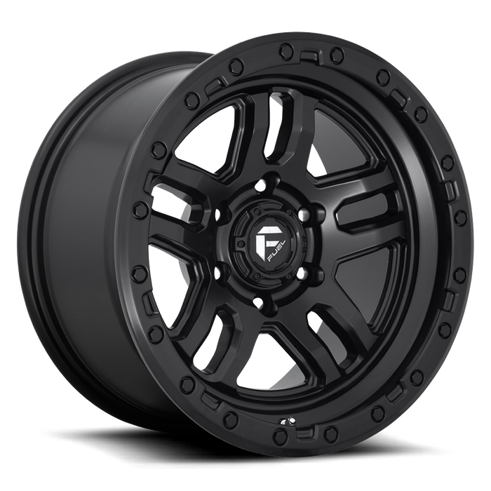 Fuel 1PC D700 AMMO 17x9 -12 6x139.7/6x5.5 MATTE BLACK