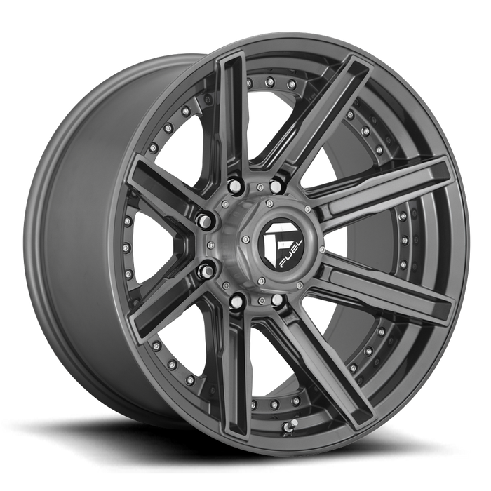 Fuel 1PC D710 ROGUE PLATINUM 20x10 -18 8x180/8x7.1 BRUSHED GUN METAL TINTED CLEAR