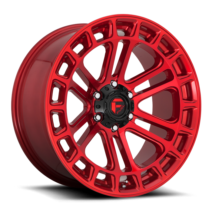 Fuel 1PC D719 HEATER 17X9 -12 6X139.7/6X5.5 Candy Red Machined