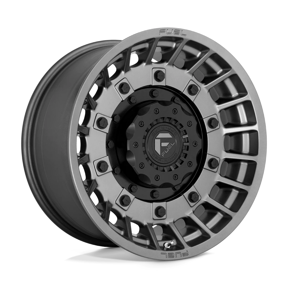 Fuel 1PC D726 MILITIA 20X10 -18 8X180/8X7.1 Matte Anthracite And Black