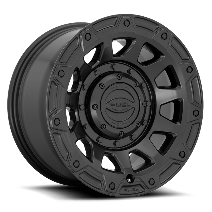 Fuel 1PC D729 TRACKER 17x9 -12 5x114.3/5x127/5x4.5/5.0 SATIN BLACK