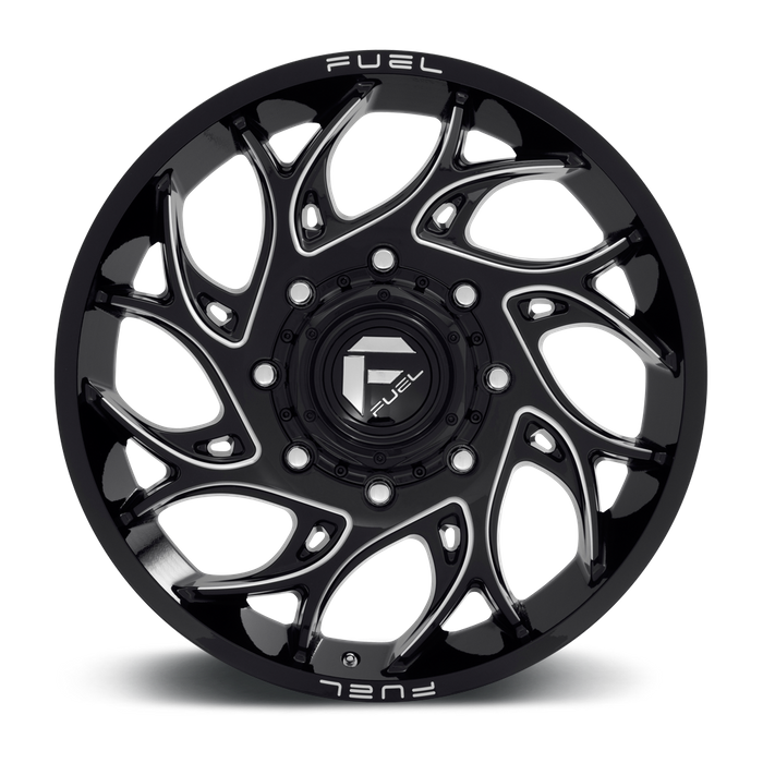 Fuel 1PC D741 RUNNER 22X8.25 105 8X165.1/8X6.5 Gloss Black Milled