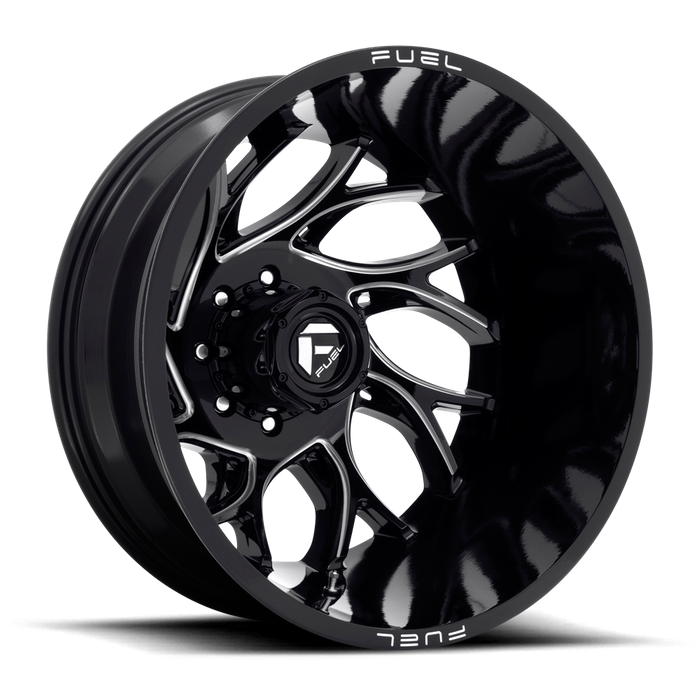 Fuel 1PC D741 RUNNER 22X8.25 -220 8X210/8X210 Gloss Black Milled