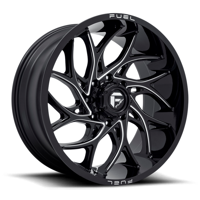 Fuel 1PC D741 RUNNER 24X11 0 8X165.1/8X6.5 Gloss Black Milled