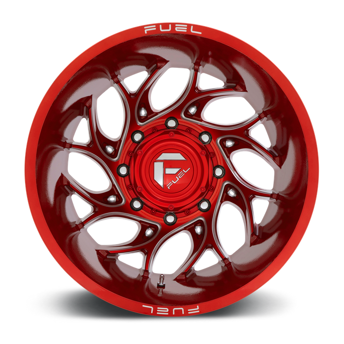 Fuel 1PC D742 RUNNER 20X8.25 -202 8X200/8X200 Candy Red Milled