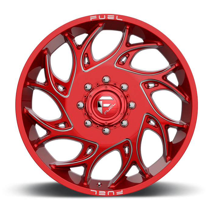 Fuel 1PC D742 RUNNER 22X8.25 105 8X210/8X210 Candy Red Milled