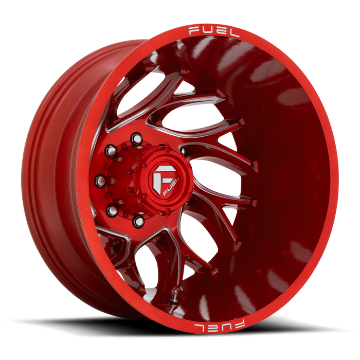 Fuel 1PC D742 RUNNER 22X8.25 -240 8X165.1/8X6.5 Candy Red Milled