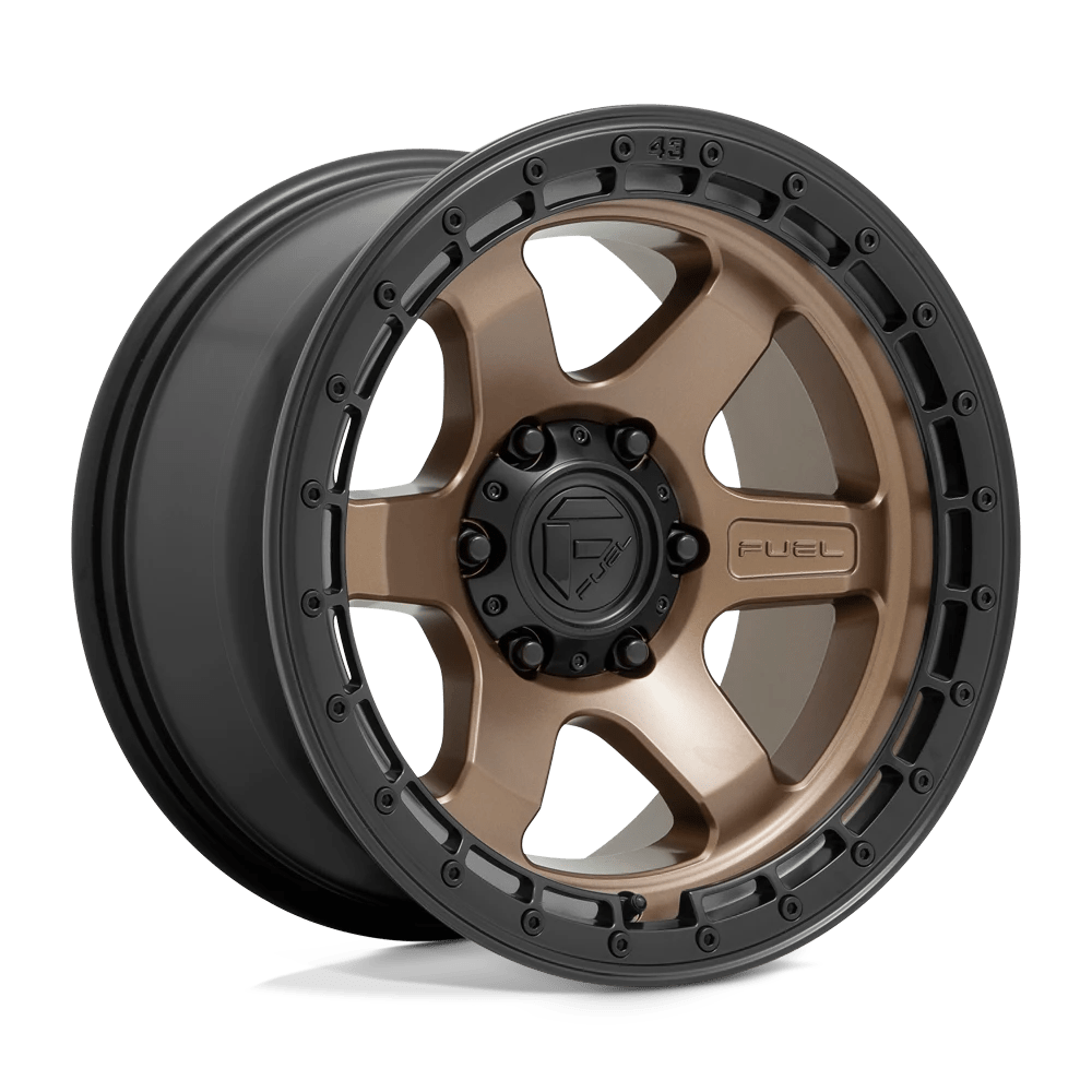 Fuel 1PC D751 BLOCK 18X9 20 6X120/6X120 Matte Bronze With Black Ring
