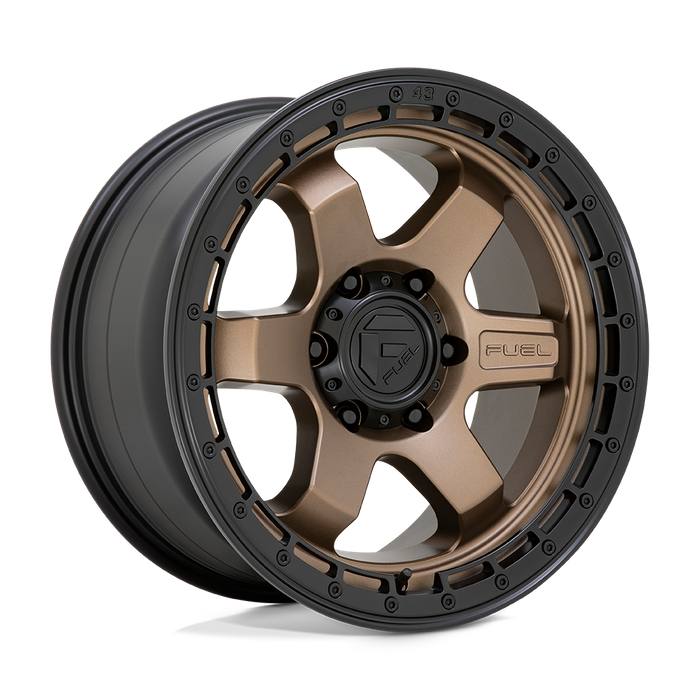 Fuel 1PC D751 BLOCK 18X9 20 6X120/6X120 Matte Bronze With Black Ring