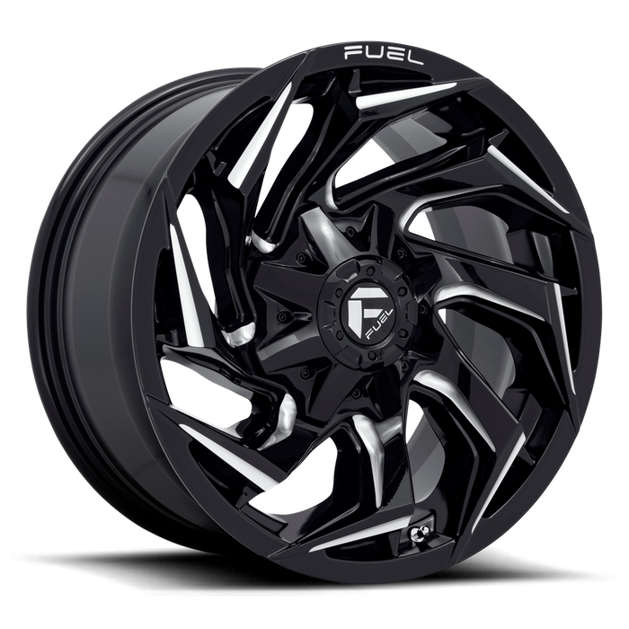 Fuel 1PC D753 REACTION 18X9 1 8X180/8X7.1 Gloss Black Milled