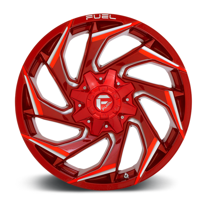 Fuel 1PC D754 REACTION 20X9 1 5X114.3/5X127/5X4.5/5.0 Candy Red Milled