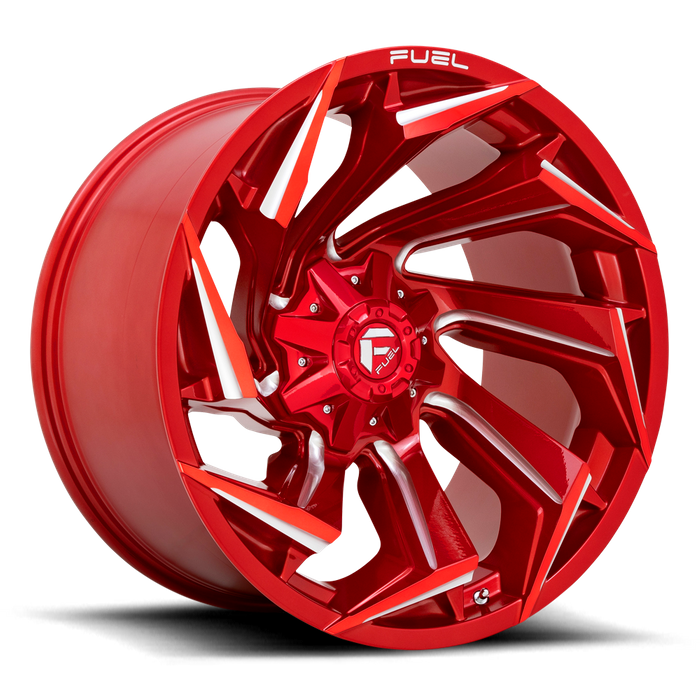 Fuel 1PC D754 REACTION 22X10 -18 8X165.1/8X6.5 Candy Red Milled