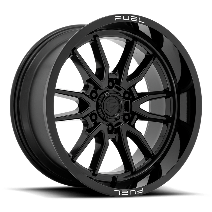 Fuel 1PC D760 CLASH 20X10 -18 6X139.7/6X5.5 Gloss Black