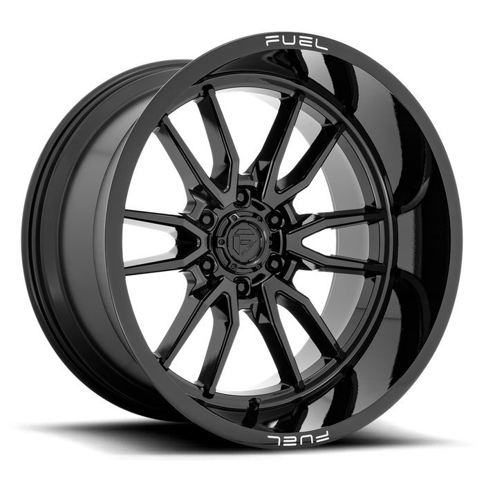 Fuel 1PC D760 CLASH 22X12 -44 6X139.7/6X5.5 Gloss Black