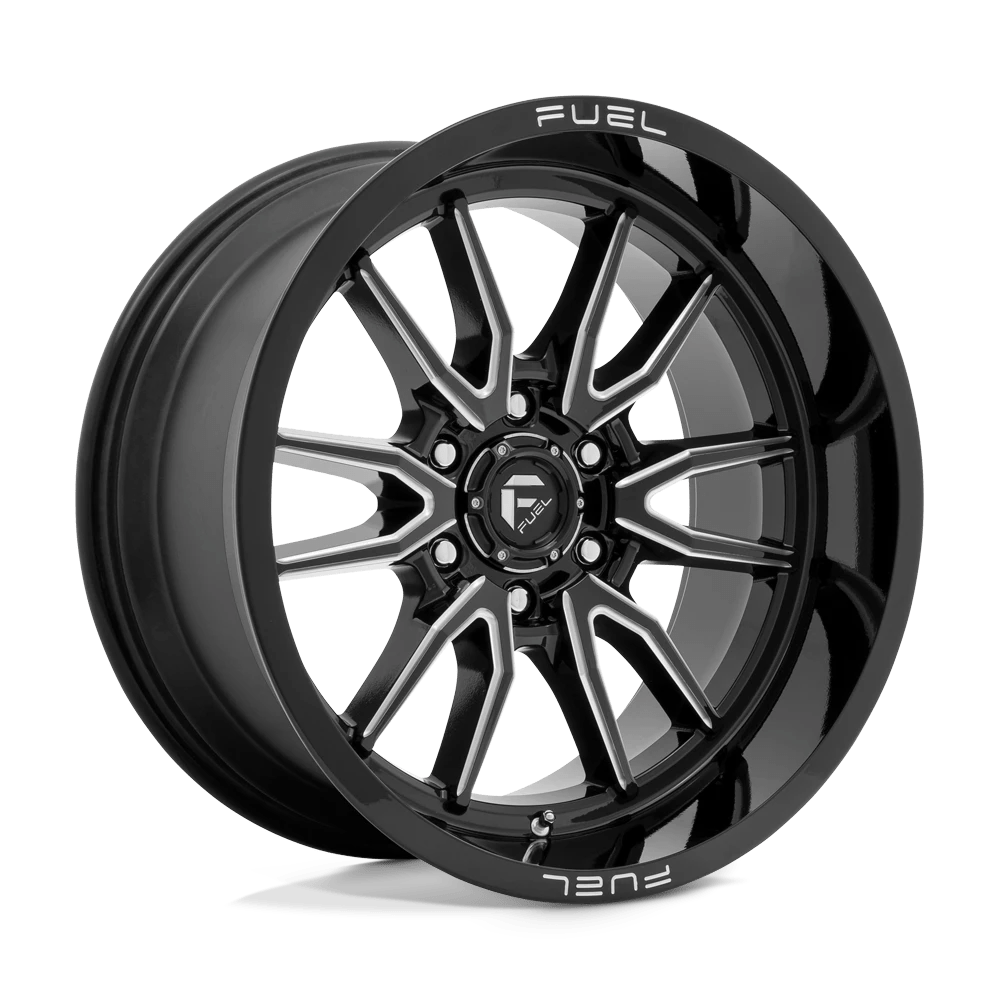 Fuel 1PC D761 CLASH 17X9 -12 6X139.7/6X5.5 Gloss Black Milled