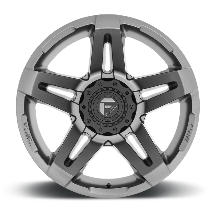 Fuel 1PC D764 SFJ 20X12 -44 5X114.3/5X127/5X4.5/5.0 Matte Gun Metal