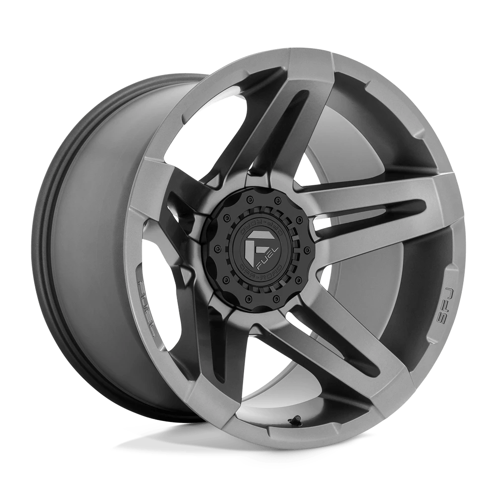 Fuel 1PC D764 SFJ 20X12 -44 5X114.3/5X127/5X4.5/5.0 Matte Gun Metal