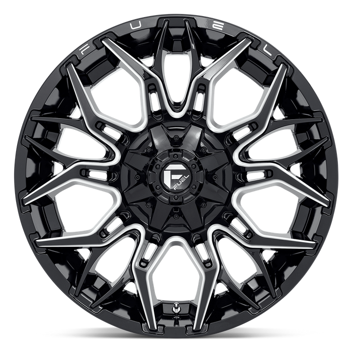 Fuel 1PC D769 TWITCH 22X10 -18 8X170/8X6.7 Glossy Black Milled