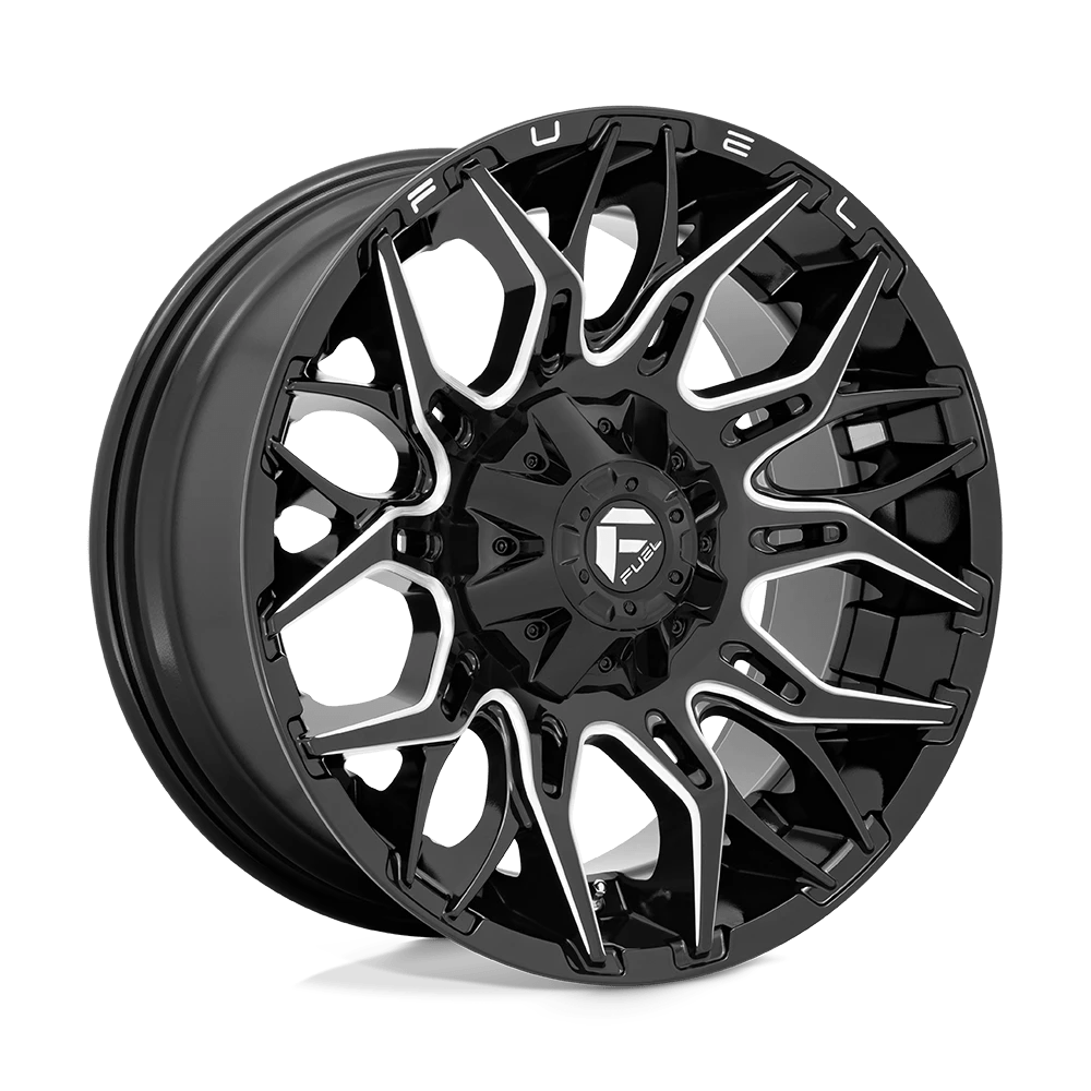 Fuel 1PC D769 TWITCH 22X10 -18 5X139.7/5X150/5X5.5/150 Glossy Black Milled
