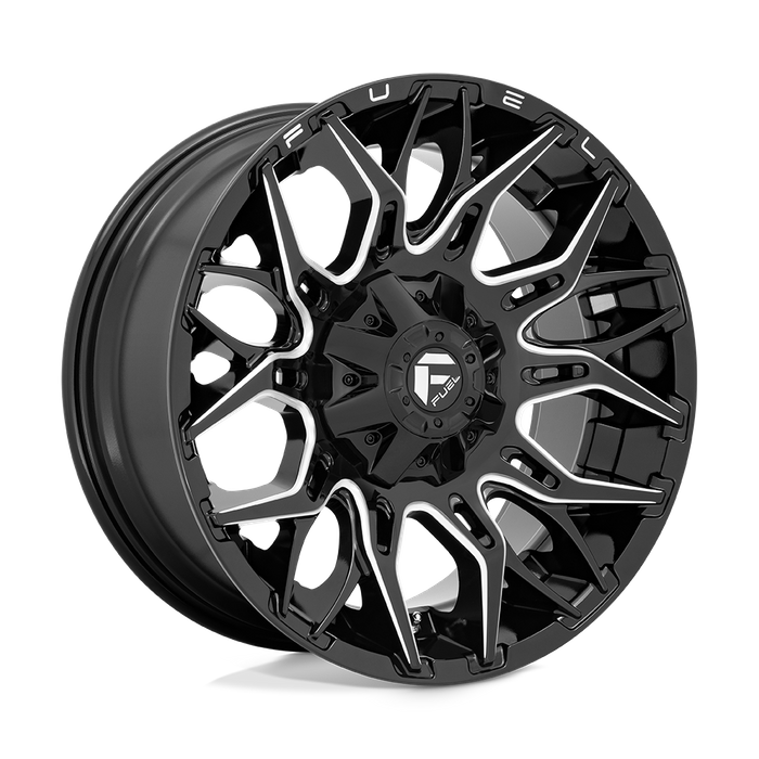 Fuel 1PC D769 TWITCH 22X10 -18 5X139.7/5X150/5X5.5/150 Glossy Black Milled