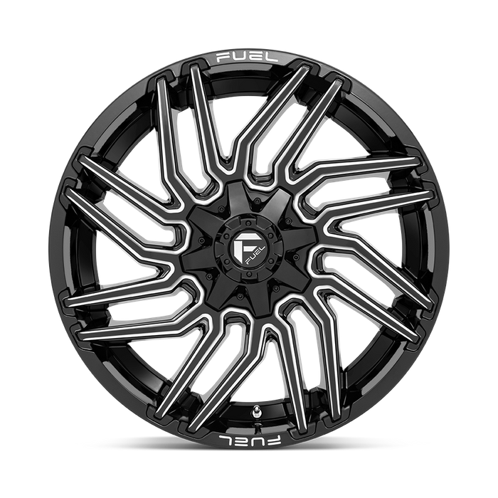 Fuel 1PC D773 TYPHOON 22X10 -18 8X165.1/8X6.5 Gloss Black Milled