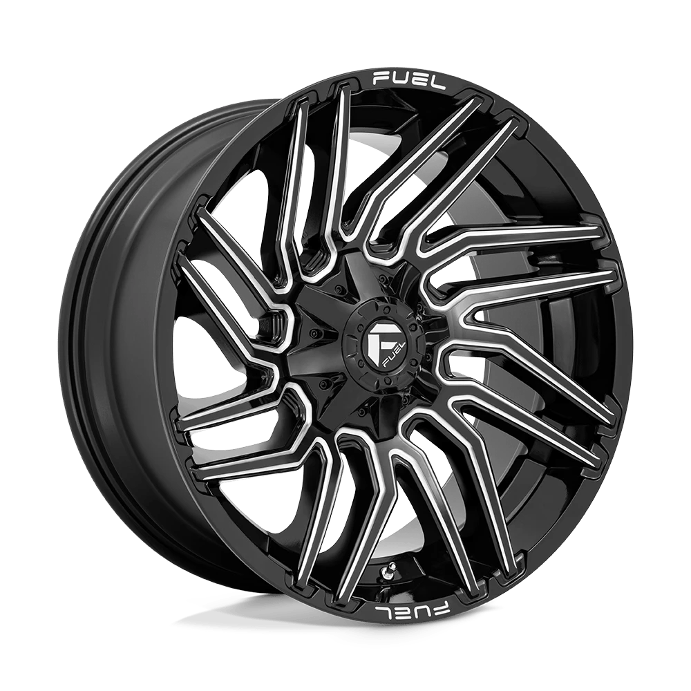 Fuel 1PC D773 TYPHOON 22X10 -18 8X170/8X6.7 Gloss Black Milled