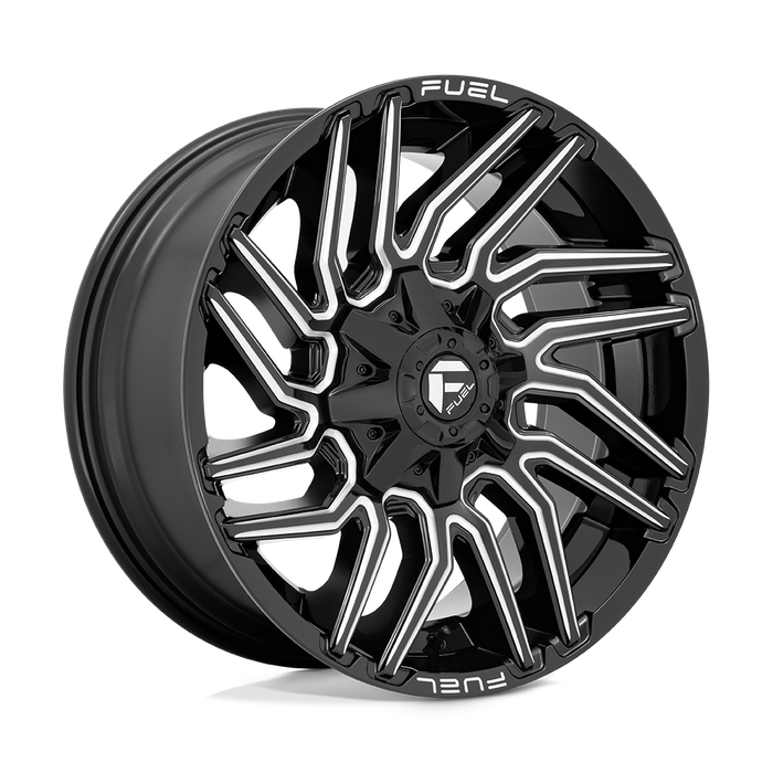 Fuel 1PC D773 TYPHOON 20X9 1 8X165.1/8X6.5 Gloss Black Milled