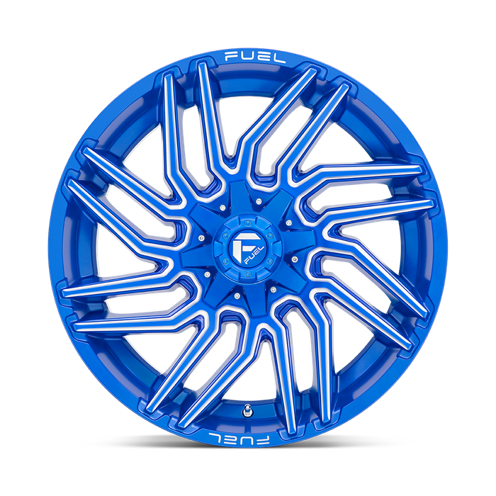 Fuel 1PC D774 TYPHOON 22X10 -18 8X170/8X6.7 Anodized Blue Milled