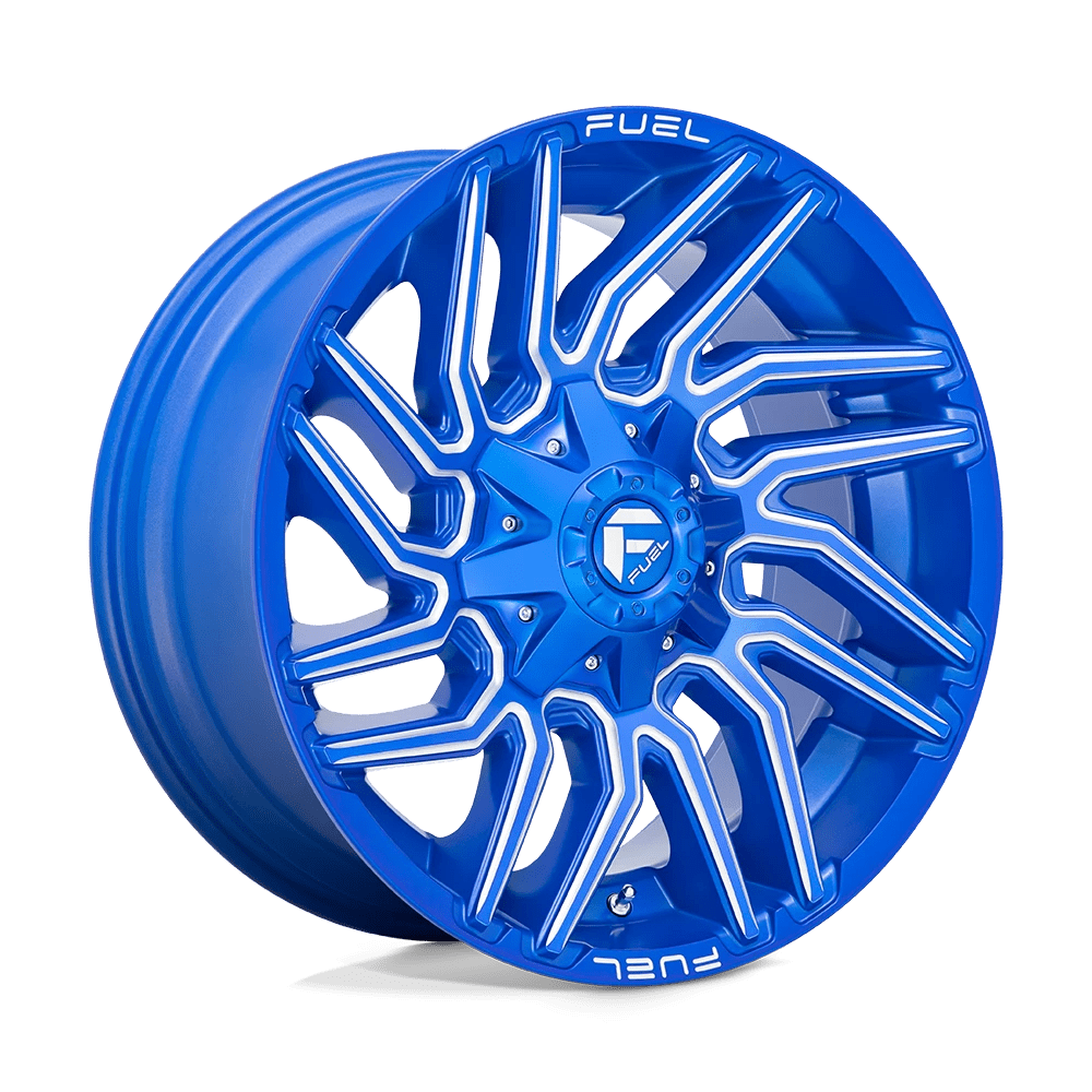 Fuel 1PC D774 TYPHOON 20X9 1 6X135/6X5.3/6X139.7/6X5.5 Anodized Blue Milled