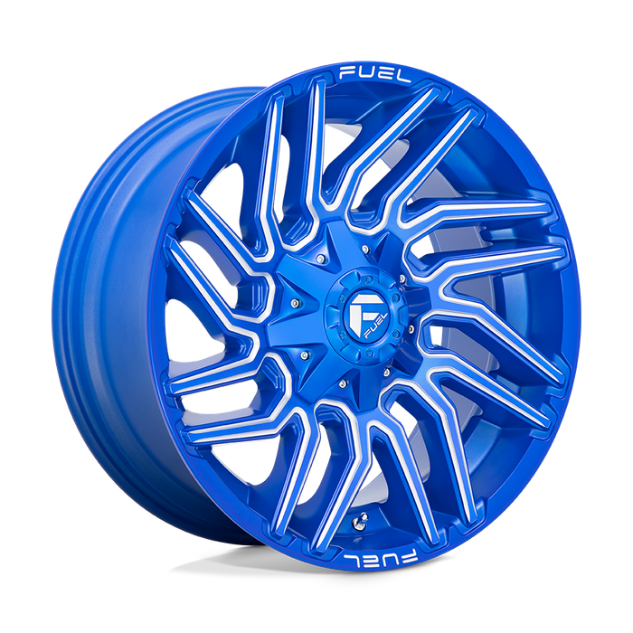 Fuel 1PC D774 TYPHOON 20X9 1 6X135/6X5.3/6X139.7/6X5.5 Anodized Blue Milled