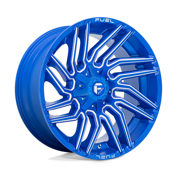 Fuel 1PC D774 TYPHOON 22X10 -18 8X170/8X6.7 Anodized Blue Milled