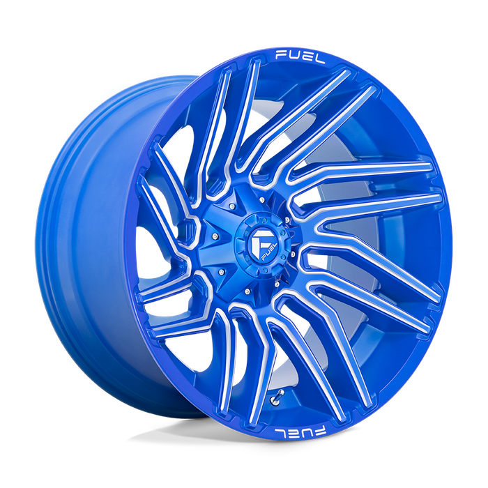 Fuel 1PC D774 TYPHOON 22X12 -44 5X139.7/5X150/5X5.5/150 Anodized Blue Milled