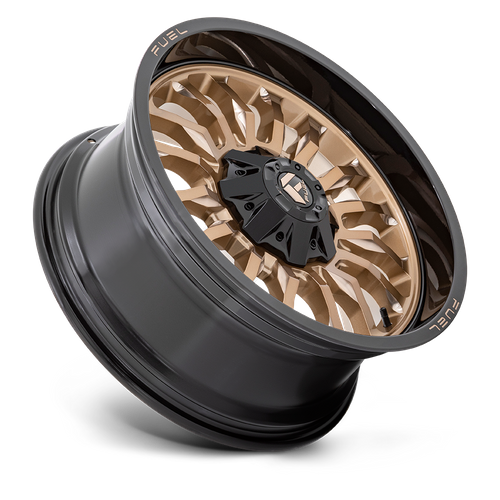 Fuel 1PC D797 ARC 20X9 1 8X165.1 PLATINUM BRONZE WITH BLACK LIP