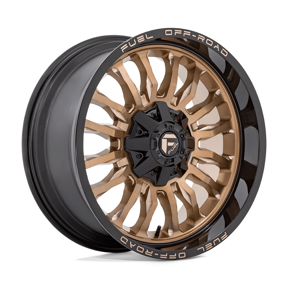 Fuel 1PC D797 ARC 20X9 1 8X165.1 PLATINUM BRONZE WITH BLACK LIP