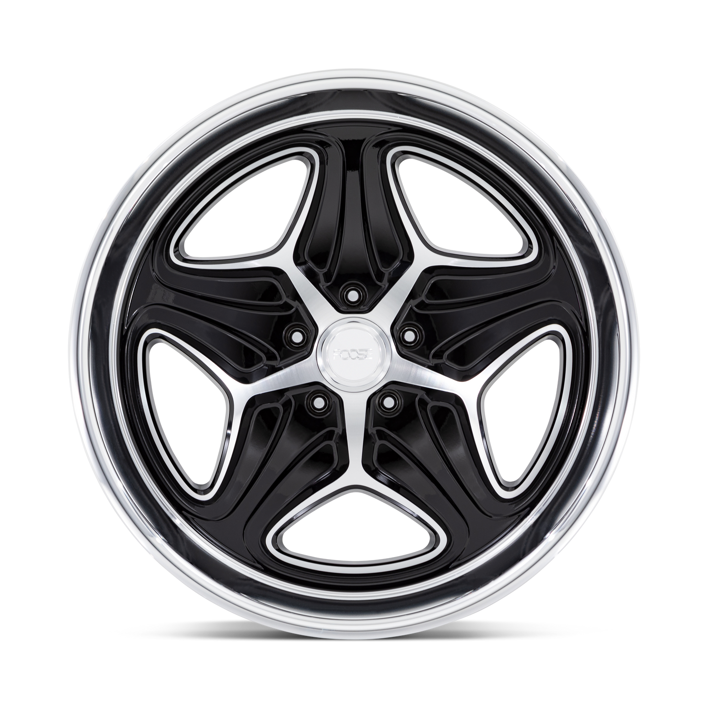 Foose 1PC F171 MERLOT 22X10.5 6 5X127 GLOSS BLACK MACHINED