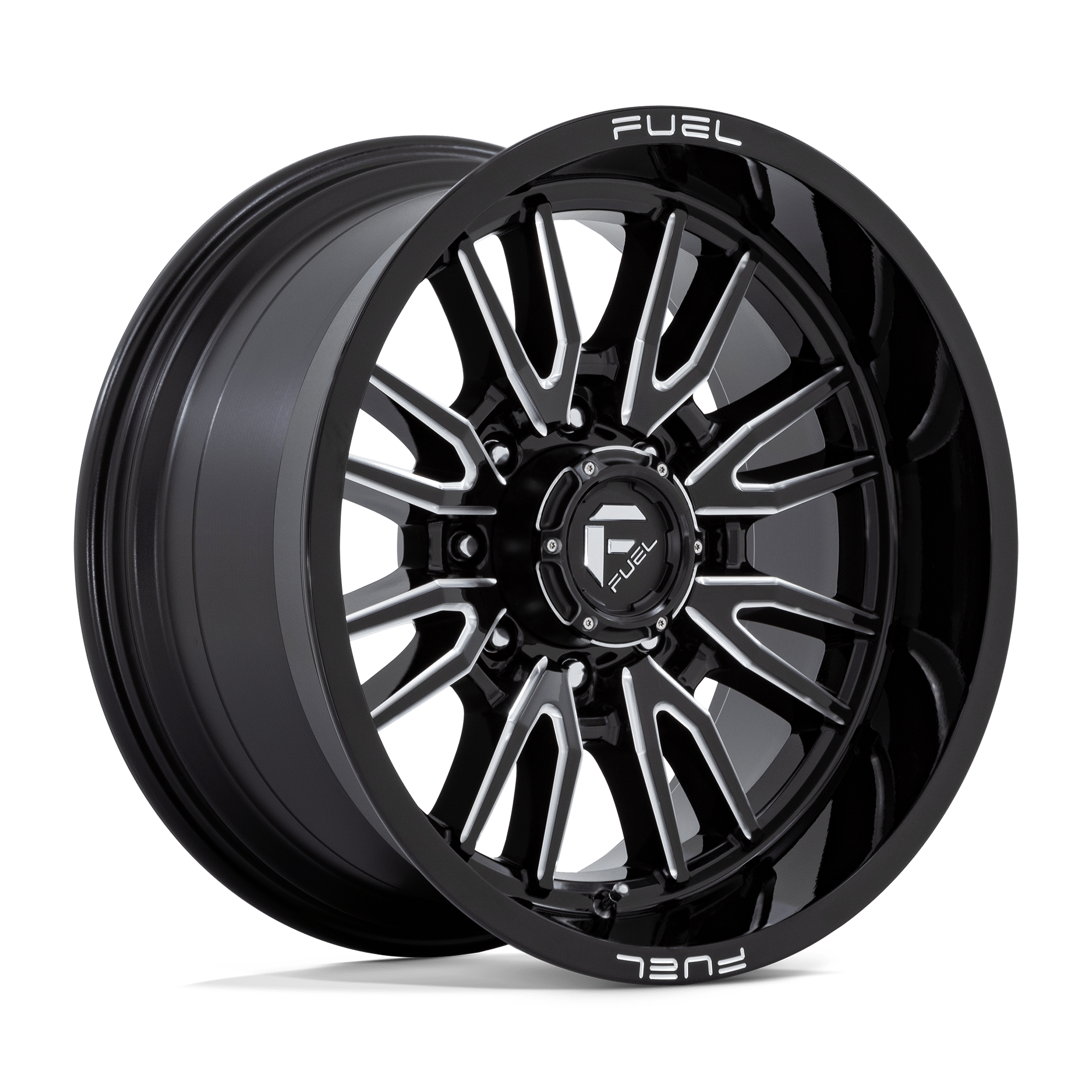 FUEL 1PC D761 CLASH 20X10 -18 8X170/8X6.7 GLOSS BLACK MILLED
