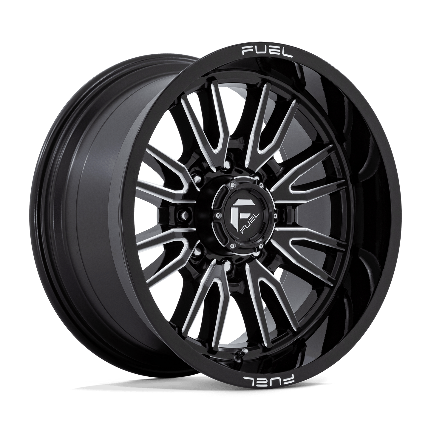 FUEL 1PC D761 CLASH 20X10 -18 8X180/8X7.1 GLOSS BLACK MILLED