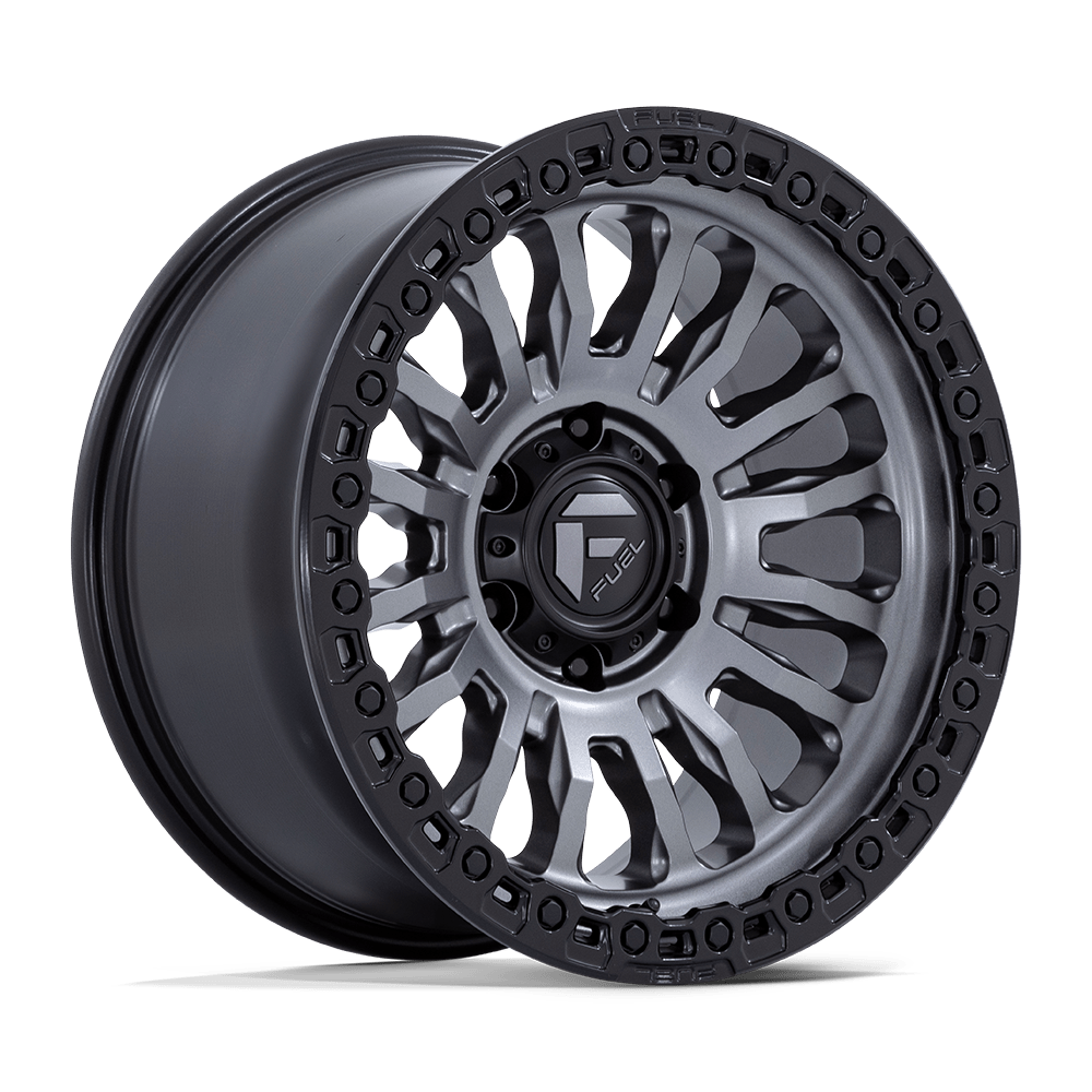FUEL 1PC FC857 RINCON 20X10 -18 6X135 MATTE GUNMETAL WITH BLACK LIP