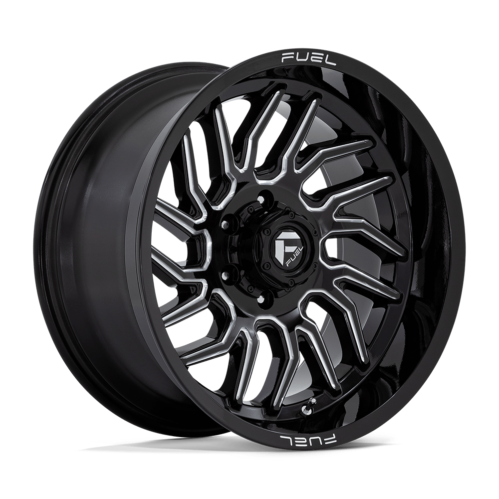 FUEL 1PC D807 HURRICANE 20X10 -18 6X139.7 GLOSS BLACK MILLED