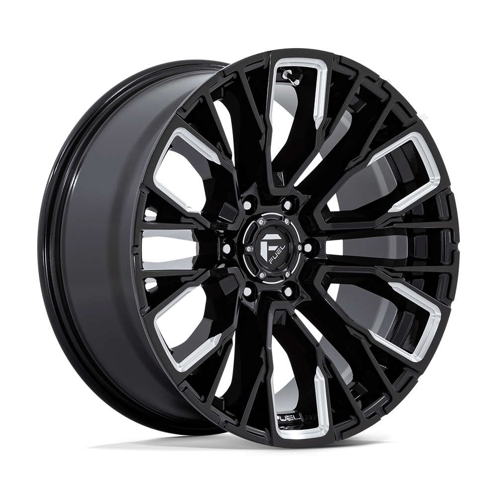 FUEL 1PC D849 REBAR 20X9 1 6X139.7 GLOSS BLACK MILLED