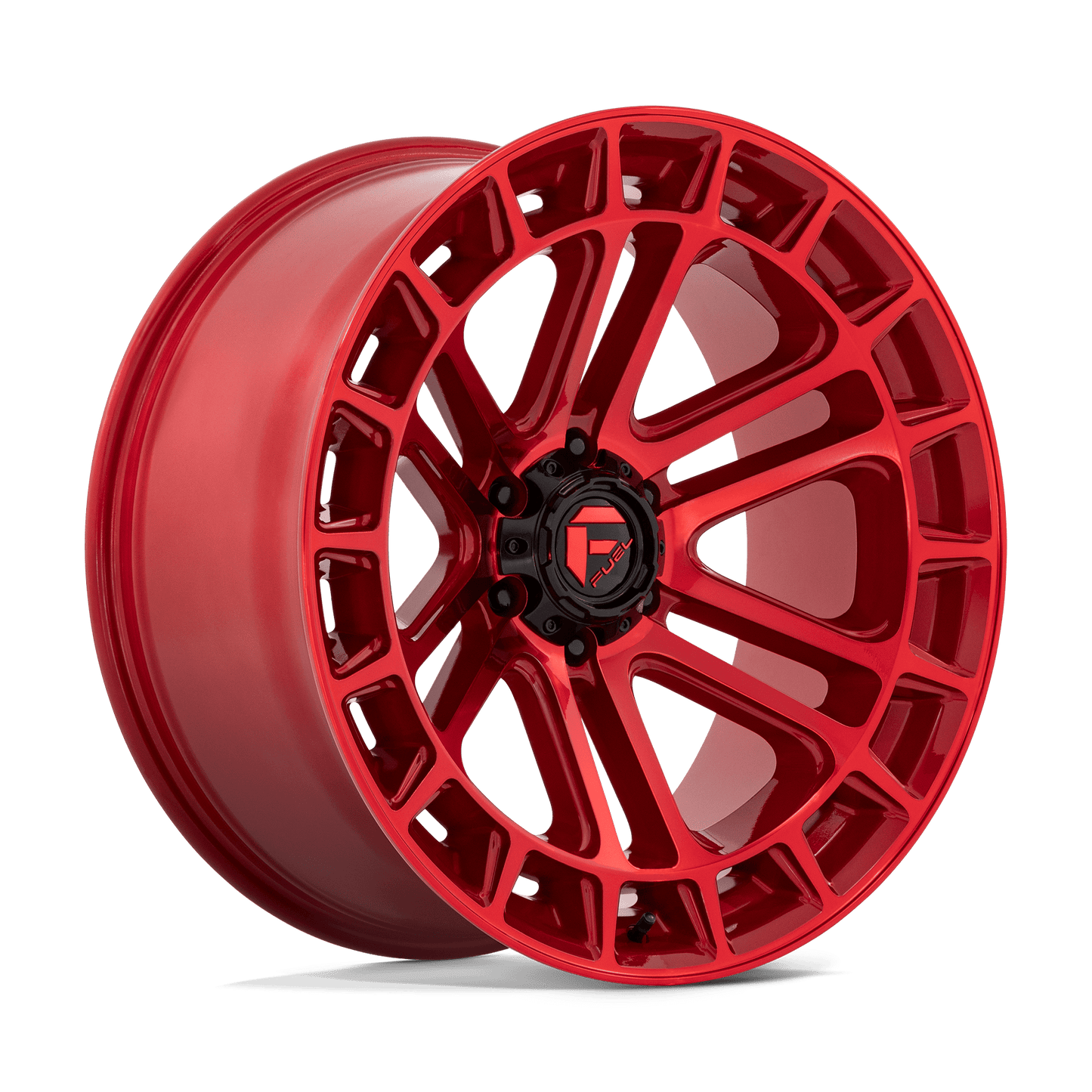 FUEL 1PC D719 HEATER 22X10 -13 6X139.7 CANDY RED MACHINED
