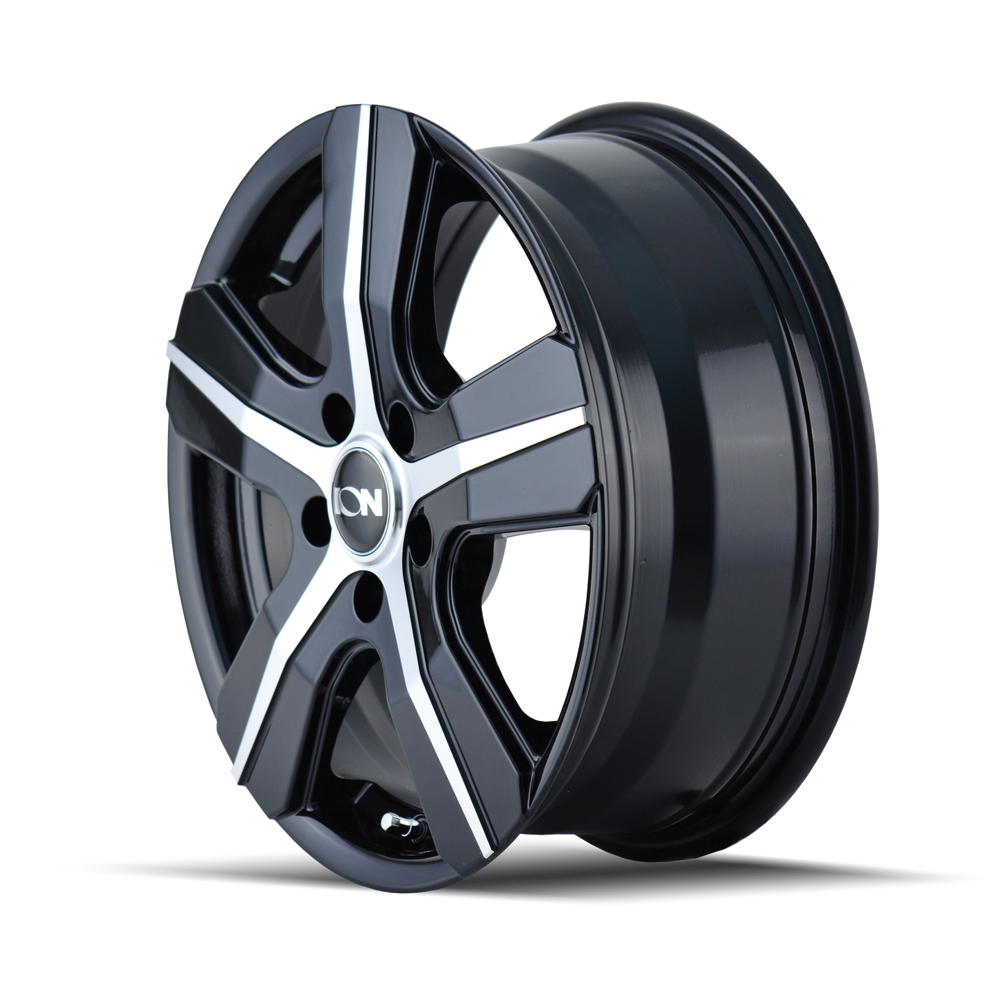 ION 101 16X6.5 50 5x108 BLACK/MACHINED