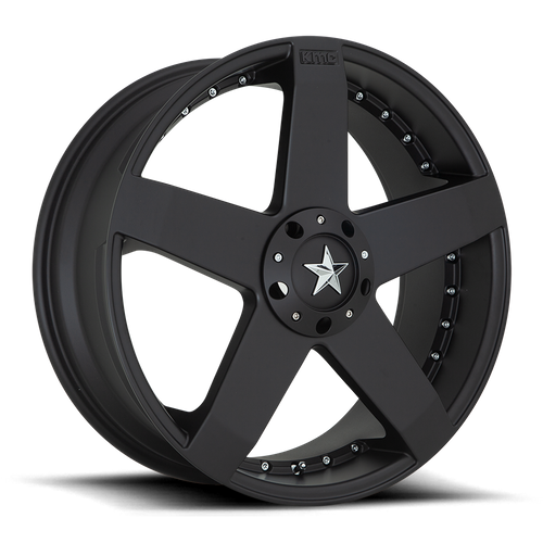 KMC KM775 ROCKSTAR CAR 22X8.5 42 BLANK/BLANK Matte Black