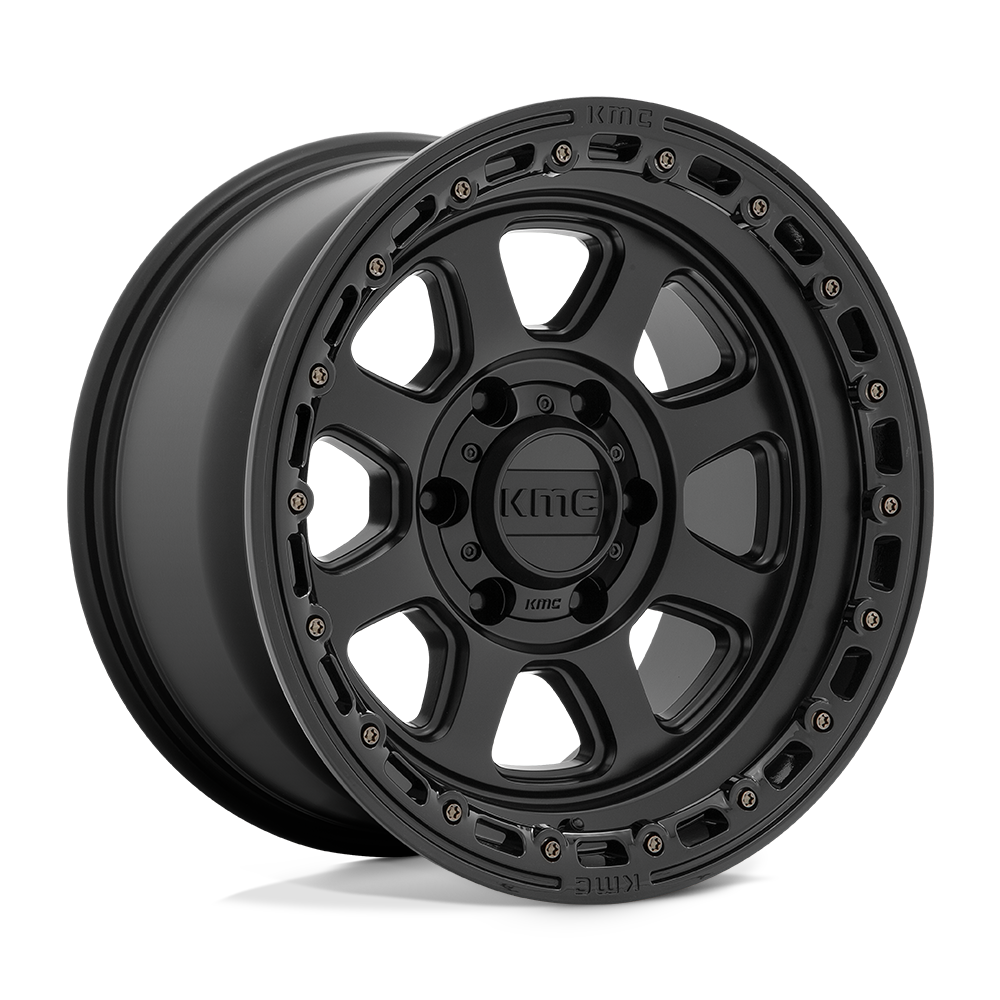KMC KM548 CHASE 18X9 0 8X165.1 SATIN BLACK WITH GLOSS BLACK LIP
