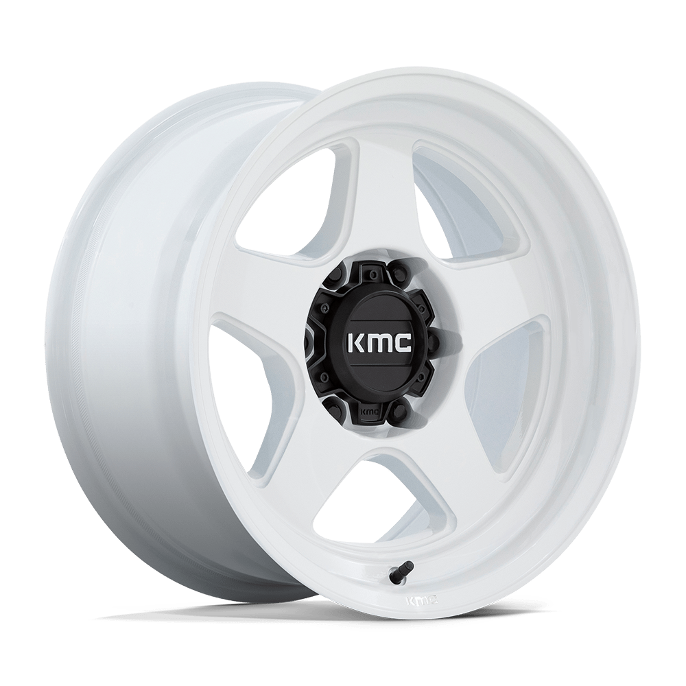 KMC KM728 LOBO 17X8.5 -10 6X135 GLOSS WHITE